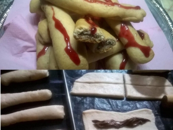 Rotoli di nutella ,senza uova e burro.